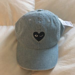 PacSun Blue Denim Trendy Ballcap Hat NWT
